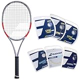 Babolat Pure Strike 100 16x20 4th Gen Tennis Racquet (Carbon Grey) Strung with Your Choice of String