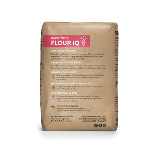 King Arthur, 100% Organic Whole Wheat Flour, 100% Whole Grain, Non-Gmo Project Verified, 2 Pounds (Pack Of 12) #TOP2