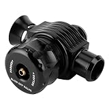 Tbest Abblaseventil-Kit, Aluminiumlegierung, Schwarz, Dual-Port-Turbo-Umlenker, mit Einstellbarer Rate für 50/50-Vollatmosphären- oder Vollumluftmodus, für RS 1.8T 20V