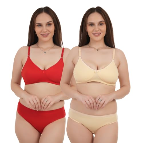 Image of UNITRUST Lingerie Set Non-Padded Bra and Matching Panty for Women