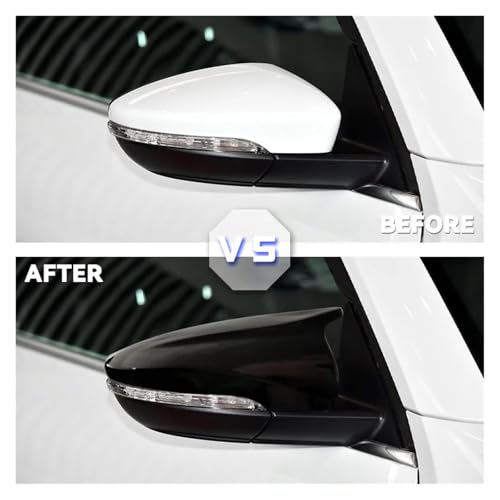 Boîtier rétroviseur noir brillant style premium pour Scirocco et Beetle
