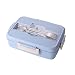 Produktbild Lunchbox Bento Box Mikrowelle Bento Lunchbox Picknick-Food-Container Lunchbox Frischhaltedose Japanische Bento Lunch Box für Kinder und Erwachsene mit Brotdose By Seasaleshop