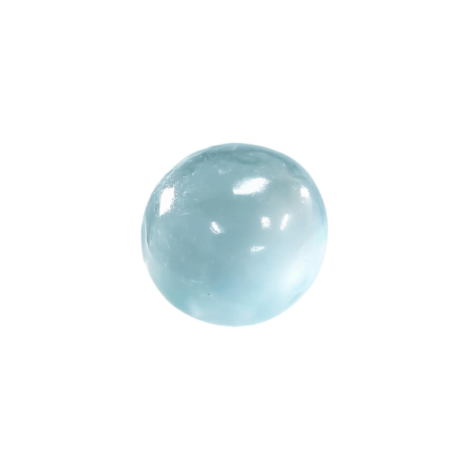 Coconut Oil Stress Ball, Slow Rising Sensory For Easing Tension During Work, Fidget Stress Relief Balls For Study And Workplace, Transparent Stress Ball Measuring 4 cm (Blue, 1pc)
