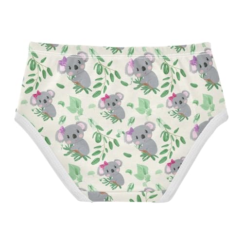 Cute Cartoon Koalas Leaves Toddlers Underwear Floral 2t Cotton Cute Panties Girl Pattern Kids Briefs Undies2