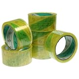 MULTIUSOS PACK de 6 Rollos de Precinto transparente para embalar (50 metros-4,8 cm)