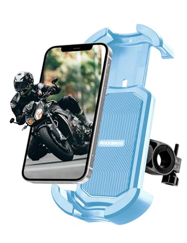 Image of ROCKBROS Bike Phone Holder, Motorcycle Phone Mount with Security Lock, Adjustable for Bike, Motorcycle, Scooter, Suitable for 4.7'-6.8' Phone