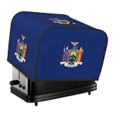 Housse de protection pour grille-pain à 4 tranches avec motif drapeau de New York - Étanche à la poussière et à l'eau