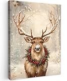 tableaux hiver CARACTÉRISTIQUES: Nos tableaux sur toile n'ont pas besoin d'être montés. L'impressions sur toile est tendue sur un cadre en bois et peut être accrochée sans perçage. Le cadre en bois a une épaisseur de 2 cm.