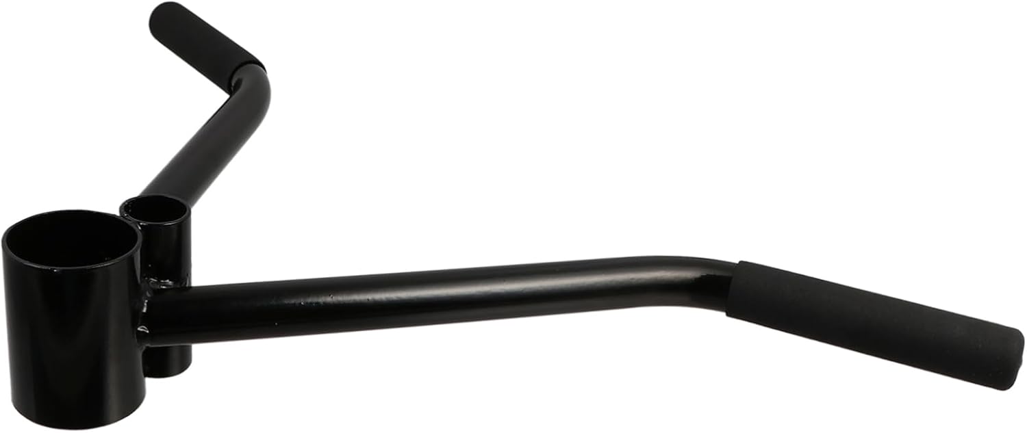 Steel Deadlift Barbell Handle for Versatile Back and Arm Training Compact and Portable Workout Equipment Replacement for Barbell Exercises