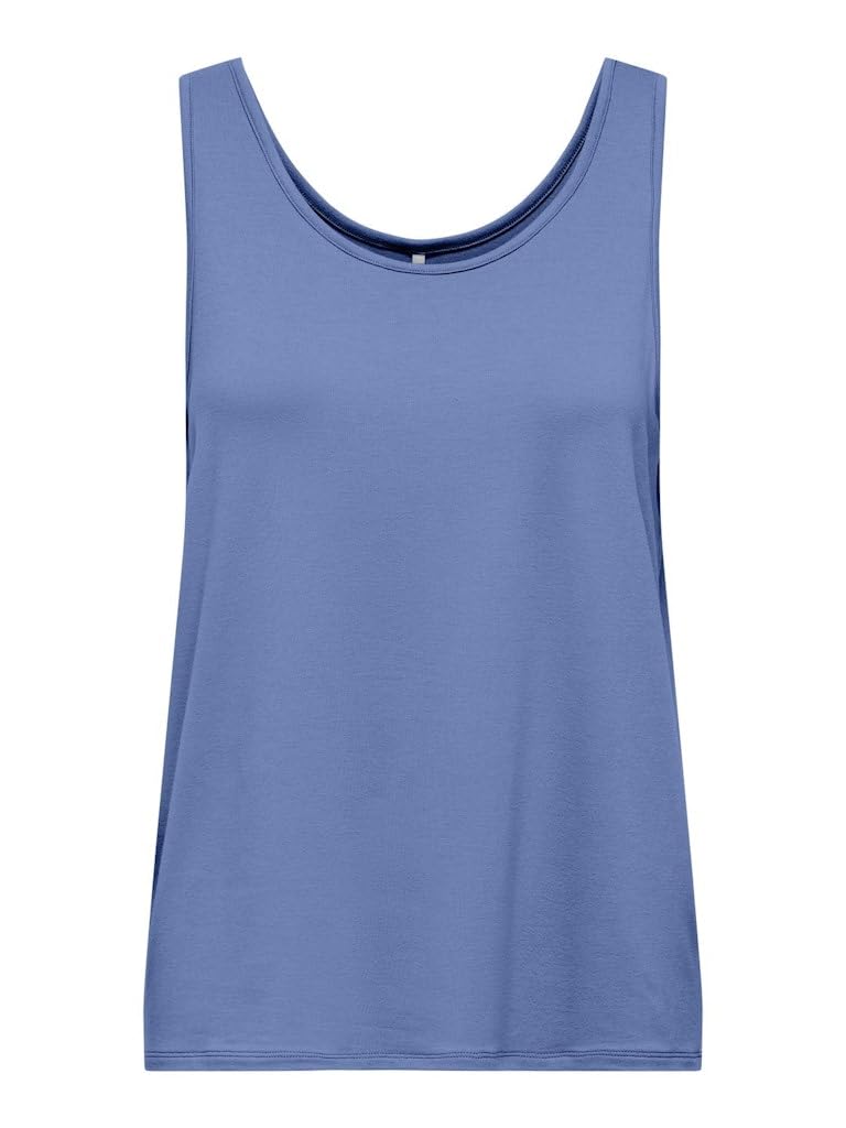 ONLY Onlmoster S/L Tank Top JRS, Blue, S