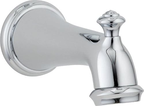 Vista 3 de Llave Delta 6-1/2 pulgadas de una palanca para presionar, con desviador para bacha, RP34357RB Bronce veneciano