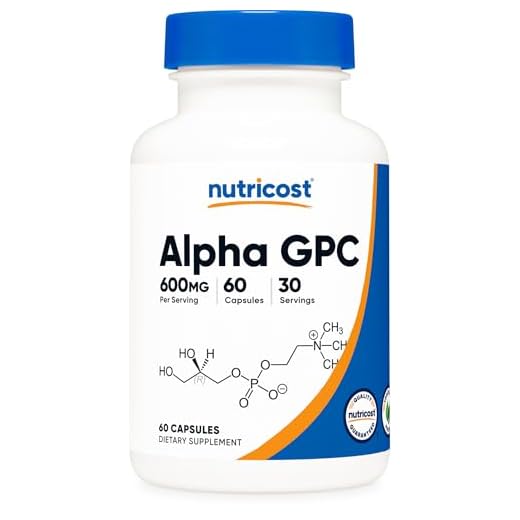 Nutricost Alpha GPC 600mg, 60 Vegetarian Capsules - Non-GMO and Gluten Free, 300mg Per Capsule