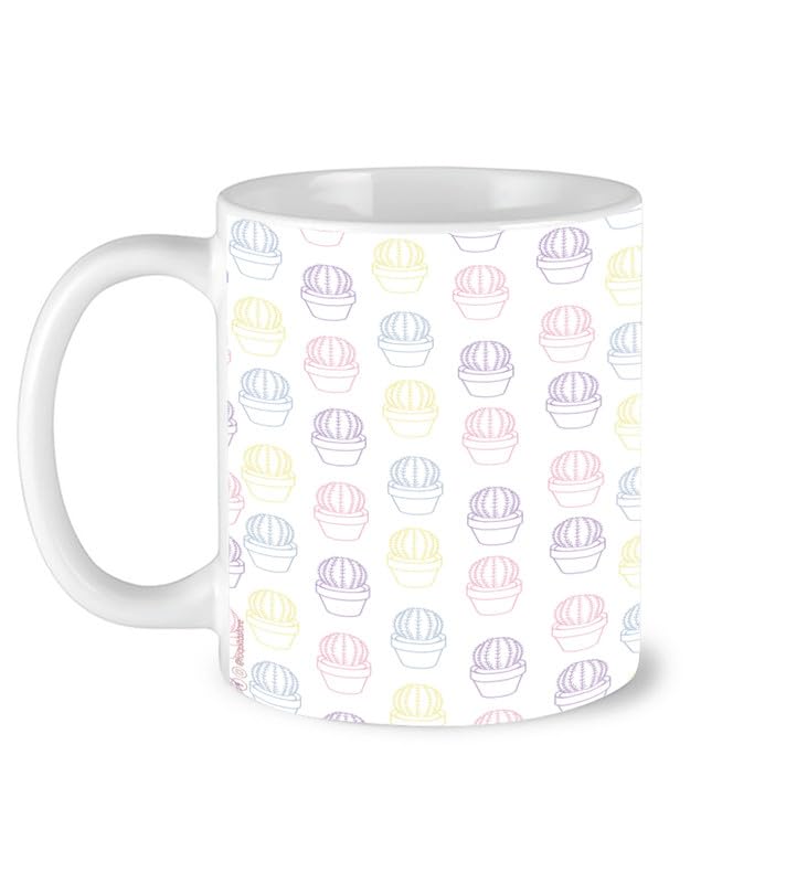 neonsyp Doodle Mix Coffee Mug - Ceramic Tea Cup with Creative Collage Aesthetic Design - Gift for Creative Individuals - 330ml-image-41