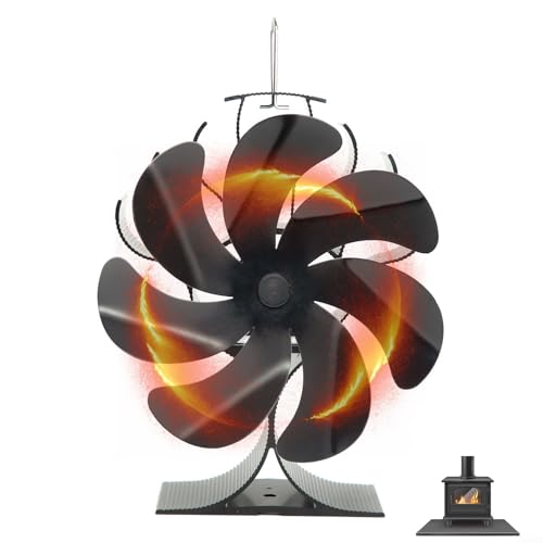 Innovador módulo termoeléctrico en el funcionamiento silencioso del ventilador de estufa de 7 aspas