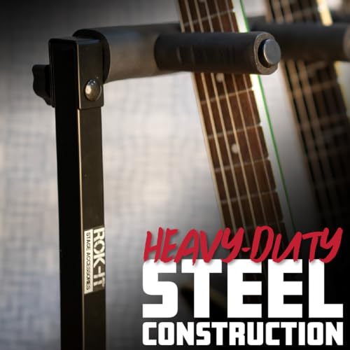 Gator Frameworks Rok-It Series Multi Guitar Stand Rack with Folding Design, Holds up to 7 Electric or Acoustic Guitars (RI-GTR-RACK7) by Gator Frameworks - Image 7