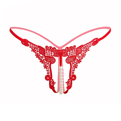 Générique V String Femmes sous-vêtements à Faible Perle G Pendentif Ficelle Femme Taille Sexy Ensemble Satin