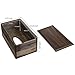 MyGift Tissue Box Cover Rectangular Rustic Torched Wood Kleenex Box Holder with Slide-Out Panel, Distressed Farmhouse Decor for Bathroom, Office, and Living Room
