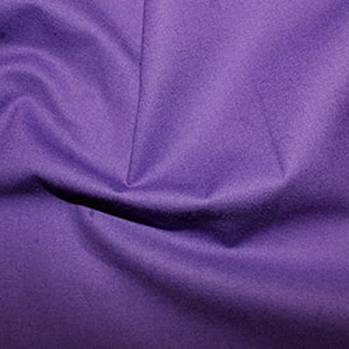 Tissu en coton véritable haut de gamme Rose & Hubble de couleur violette