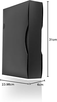 Arpan A4 Presentation Display Book, File Folder with 150 Pockets 300/Sides, Storage Case Portfolio Folder with Plastic Sleeves, Poly Pocket (Black, 1)