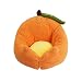 Półzamknięta sofa dla kota Śpiwór dla zwierząt domowych - Legowiska dla małych/średnich psów - Okrągłe owalne legowisko dla psa ze zdejmowaną poduszką, pomarańczowa jaskinia dla kota Sxxrdz