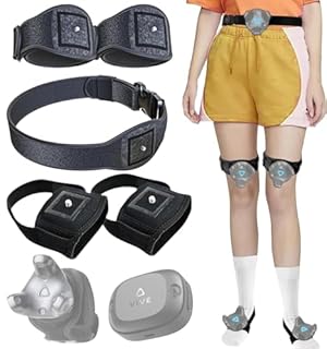 Skywin VR Tracker Belt & Strap Bundle for HTC Vive & Oculus Quest 2 (Black, 1 Belt, 2 Hands, 2 Feet)