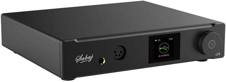 Sabaj D5 110V Hi-Res Audio Digital to Analog Converter Balance HiFi Headphones Amplifier DAC Chip ES9038PRO ES9311 32bit/768kHz DSD512 w Preamplifier Remote Control