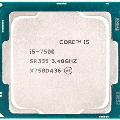 Image of i5-7500 Processor 3.40GHz 4 Core with 4 Threads, Socket: LGA 1151, Max Turbo Boost Upto 3.60GHz (Light Golden) (Comes with Thermal Paste).