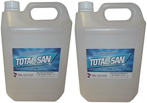 Total San – 2 x 5L Lightly Perfumed, Powerful, Industrial Strength All Purpose Kitchen Cleaner, Disinfectant, Sanitiser and Degreaser – Kills 99.99% of Germs