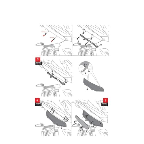 Winglet Wing Spoiler pour S1000RR 2010-2018 carénage noir