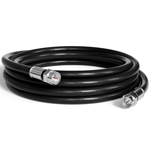 Câble coaxial RG6 anti-interférences VGOSITE 60m à connecteurs F81 étanches