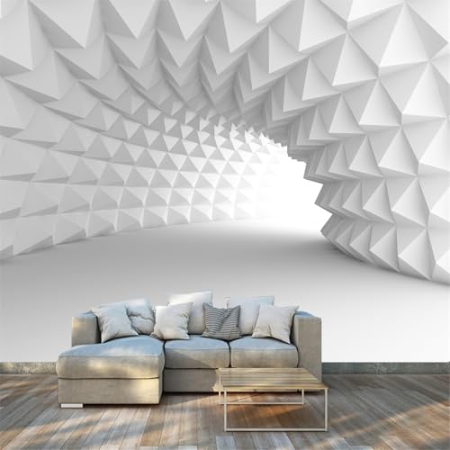 FLFK 3D Abstract Arch Tunnel Wall Murals Peel and Stick