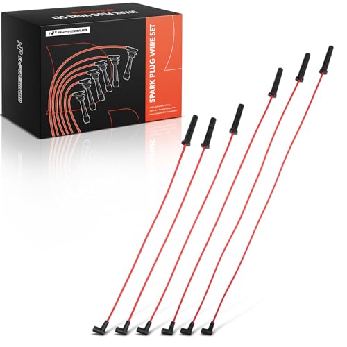 A- 6 PCS Spark Plug Wires Chevrolet Malibu, Impala, Lumina,