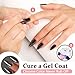 Smoky Grey Chrome Press on Nails Medium Almond, KQueenest Mirror Metal Stiletto Fake Acrylic Nails with Bling Design, Black Glue on Nails for Daily Wear, False Nails Press ons in 24 Pcs