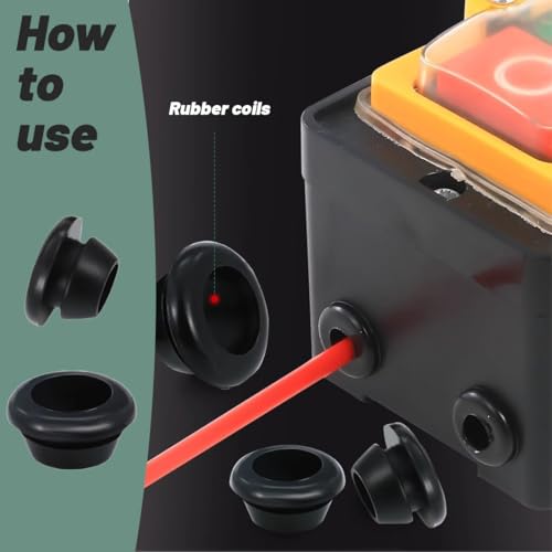 ZUWIJEQ 16x Gummidurchführungen, Topfträgergummis, Gummifüße für Wohnmobilkocher, Rostgummifüße, Schutzgummidurchführungen, Temperatur Abriebbeständig, Gummidurchführungen kompatibel Wohnmobil Zubehör