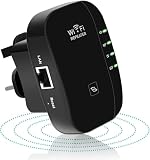 Haoniubi WiFi Extender, WiFi Booster, WiFi Repeater, Covers Up to 3000 Sq.ft and 45 Devices, Internet Booster - with Ethernet Port, Quick Setup, Home Wireless Signal Booster, UK plug