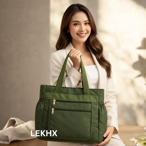 Image of LX LEKHX Women's Tote Bags - Stylish Handbags for Office, College & Party Use | Spacious & Trendy Shoulder Bag for Work, Casual & Evening | Durable, Lightweight & Fashionable Tote for Women