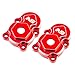 NexxSpeed CNC 7075 Aluminum Outer Portal Axle Cover (RED) - FMS FCX24