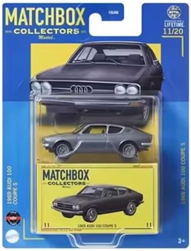Matchbox Collectors Series Die-Cast Cars, 1969 Audi 100, 1980 Mercedes-Benz, BMW M5, Classic Models, Bundle of 5, Ages 3+ GBJ48-965Y