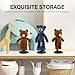 TOYANDONA 4pcs Doll Stand Action Figure Stand Portable Stuffed Bear Stand for Mini Dolls (Black)