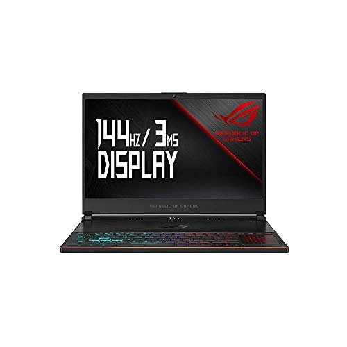 ASUS ROG Zephyrus S GX531GM 90NR0101-M00830 39,6 cm (15,6 Zoll Full-HD 144Hz/3ms Matt) Gaming Notebook (Intel Core i7-8750H, 16GB RAM, 256GB SSD, NVIDIA GeForce GTX 1060 (6GB), Win10 Home) Black Metal