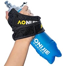 Azarxis TPU Soft Flask Collapsible Water Bottle Running Folding Gel Water Reservoir Handheld for Hydration Pack Hiking Cycling Climbing Jogging Marathon Trail Race