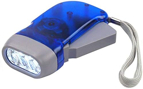 DIGIFLEX Hand Press Torch  Garden Tools -3 Led Dynamo Flashlight for Camping, Hiking, Autumn and Survival - No Batteries Required, Eco & Rechargeable