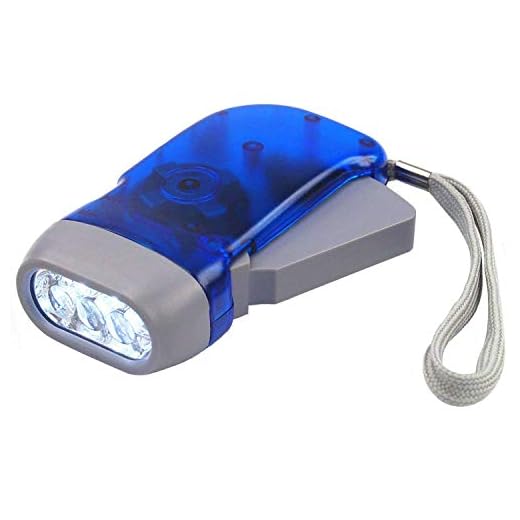 DIGIFLEX Zaklamp - 3 LED Dynamo zaklamp voor kamperen, wandelen, herfst en survival - Geen batterijen nodig, Eco & oplaadbaar