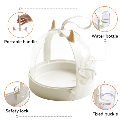 image for MUYG Hamster Portable Cage Travel Case,Hamster Carrying Cage High Perm