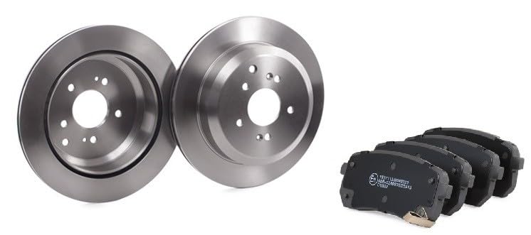 RIDEX Bremsenset Hinten 324mm Bremsscheiben und Bremsbeläge Kompatibel mit
