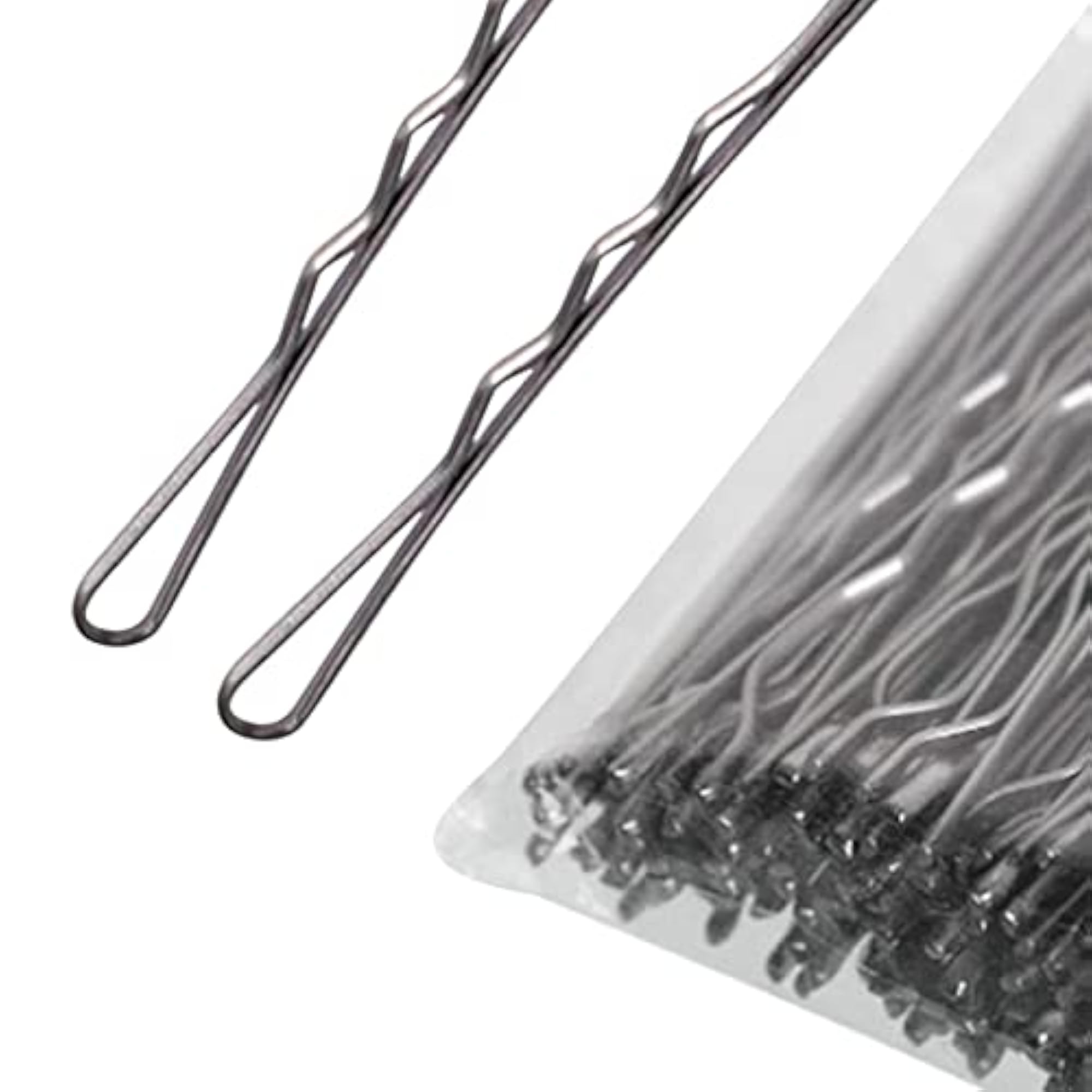 Women's Silver Hair Pins for Hairdressing, 100 Pack