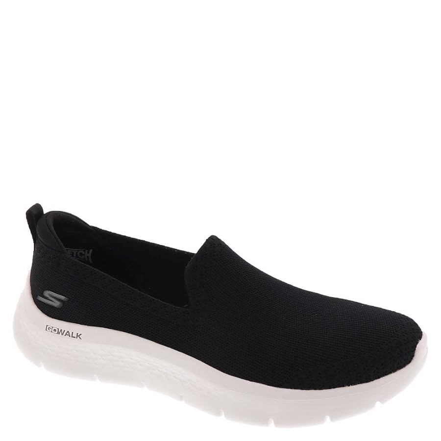 Amazon.co.jp: Skechers Women's GO Walk Flex-Bright Summer Sneaker,  Black/White, 11 : Clothing, Shoes \u0026 Jewelry