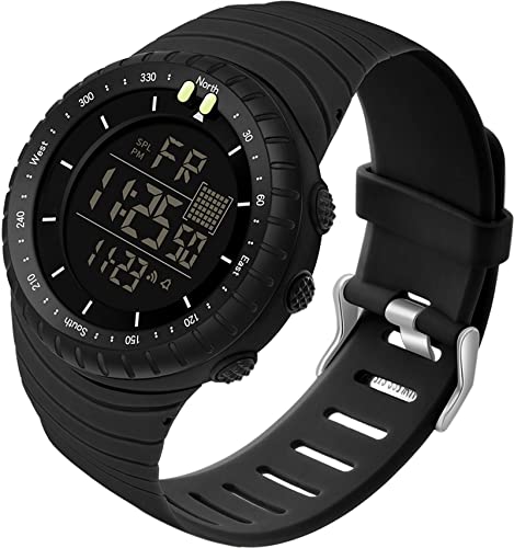 findtime Men's Digital Sports Watch, Waterproof LED Screen Large Face Military Watches Heavy Duty Electronic with Stopwatch Alarm