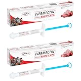 Ivermectin Horse Paste 1.87% Dewormer - Apple Flavored Equine Wormer, 6.08g Single Dose Syringe - Broad-Spectrum Control for Horses Up to 1250 lb