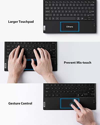 Inateck Surface Pro 7 Keyboard, Bluetooth 5.0, 7-Color Backlight, Compatible With Surface Pro 7/7+/6/5/4, Kb02026 Black #TOP2